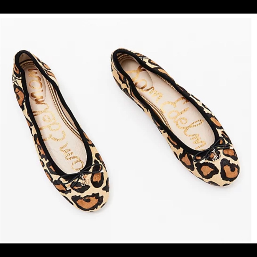 Never Worn Sam Edelman Animal Print Ballet Flats